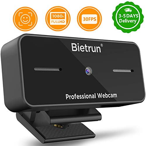 1080P Full HD USB Webcam with Microphone, Autofocus, 30FPS, True 5 Million Pixel