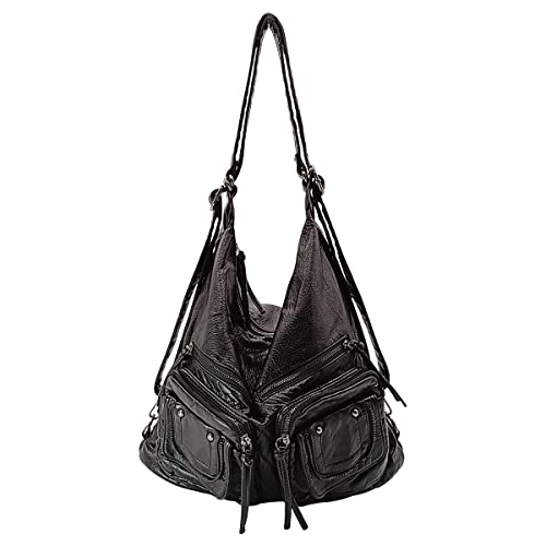 Bolso grande de mujer tipo hobo, tote y cruzado