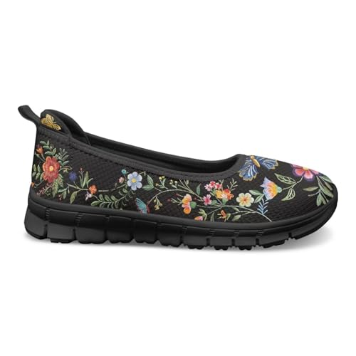 Image of Walking Shoes Women Breathe Mesh Slip On Sneakers Women Comfortable Lightweight