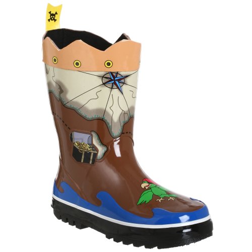 Kidorable Boys' Pirate Rain Boots, Brown, 13 M Us Little Kid #TOP6