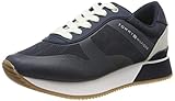 Sohle: Gummi Tommy Hilfiger Damen Tommy Jacquard City Sneaker, Blau (Midnight 403), 41 EU