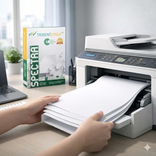 Image of ZS COLLECTION A4-Size Printer Paper 80.5L x 57.1W Centimeters | 500 sheets A4-size Paper bundle | 75 GSM White Paper For Laserjet & Inkjet Printer | Fast Drying | Eco Friendly -10 Ream