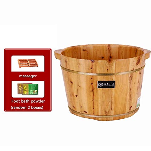 Spa de pies de madera de cedro 26 cm con masaje miniatura 2