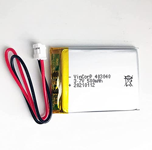 1x Lipo Akku 1s 3,7V 500mAh JST PH Stecker PCB 403040 Video GPS Tablet PCB MP3 PAD Cover