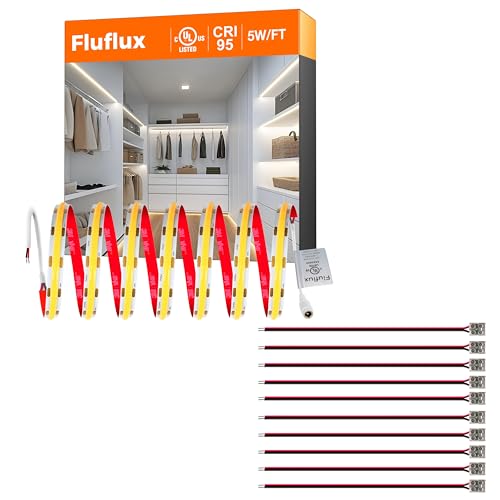 Kit de cinta LED 4000K 32.8FT con conector sin soldadura miniatura 1