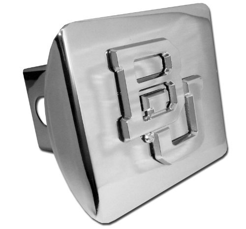 Elektroplate Baylor Bears Shiny Chrome BU Emblem NCAA Metal Trailer Hitch Cover Fits 2 Inch Auto Car Truck Receiver