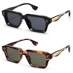 2 Pack Black + Tortoise Green Lens