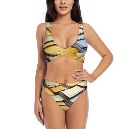 Maillot de bain 2 pièces sculptant en tissu premium doublé et opaque