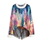 Nous proposons un pull de noel femme grande taille pour un confort optimal. Son apparence beaue et son tissu chaud conviennent à toutes les célébrations de fête.