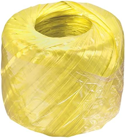 MECCANIXITY Polyester Nylon Plastic Rope Twine Household Bundled for Packing Gardening Craft,350m Length,Yellow