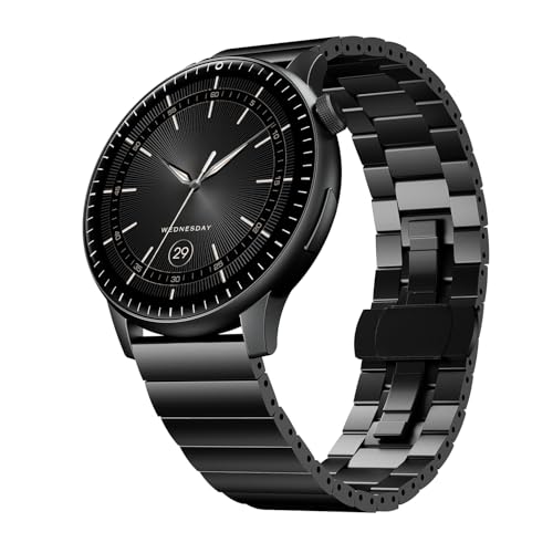 Image of Boat Valour Watch 1 R, AI Smart Habit Builder, 1.43 inch 3D Immersive AMOLED Display, 1000 nits, Light-Weight Aluminium Build 3 ATM, 10 Days Battery Life, Smart Watches for Man (Steel Black)