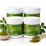 AlohaLabs Tè Matcha Plus con Yerba Mate, Vitamina C e Taurina, 4 x 100 g