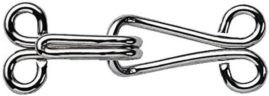 Prym Hooks and Eyes, Silver, One Size