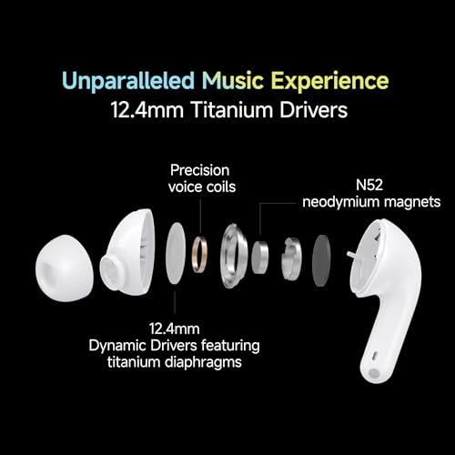 Image of Redmi Buds 5C Bluetooth TWS in Ear Earbuds, Up to 40Db Hybrid Noise Cancellation, Quad Mic, Custom Eq, 10Mins Charge for 2Hours Life, Up to 36Hrs Playback, Gaming TWS| Symphony Blue