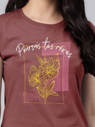Image of Lyra Women's Cotton Regular Fit T-Shirt