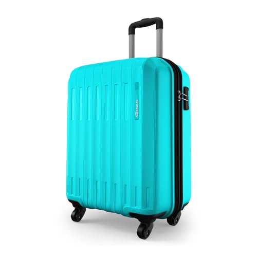 Image of Safari Cabin Genius Alley 55cm Trolley Bag Hard Case Polypropylene, 4 Spinner Wheels, 360 Degree Wheeling Carry on Luggage, Travel Bag, Suitcase for Travel, Trolley Bags for Travel, Scuba Blue