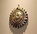 eSplanade 4" Brass Sun God Smiling Surya Bhagwaan Idol Statue Sculpture Wall Hanging