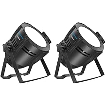 BETOPPER Stage Lights, 200W COB LED Stage Spotlights, Warm & Cold White LED Par Light, DMX/Master-Slave Lights, Spotlight/Fresnel Light for Church, Wedding, Theater, Photo Studio