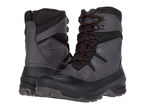Image of Kamik Iceland Men's Snow Boots, Waterproof Seam-Sealed Leather & Rubber Shell, HEAT-MX Insulation, Fleece Lining, Winter Traction