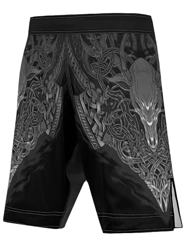 Raven Fightwear Men's Celtic MMA Shorts BJJ2