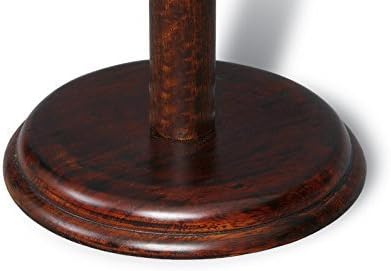 NauticalMart Medieval Warrior 18" Solid Wood Display Stand for Medieval Helmet Roman Viking Helm Round Base