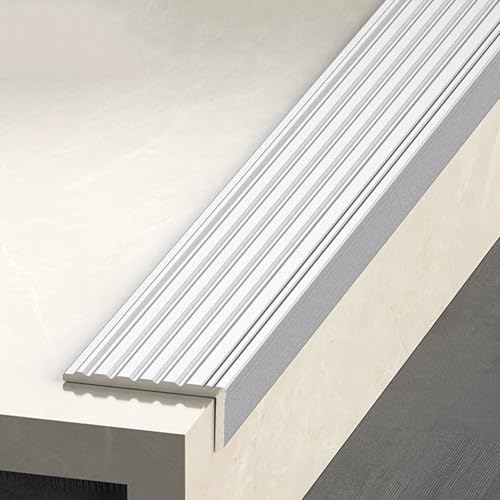 �A���~���K�i���ݔ� ����~�ߊK�i���ݔ� ���S�őϋv�����Q ���ȃA���~�f�� �����p�X�e�b�v�J�o�[ �����E���O���p(Silver,100cm/39in)