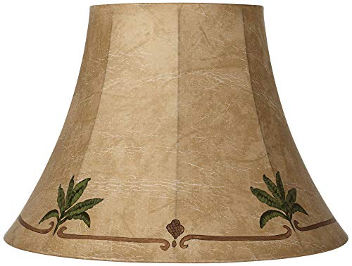 Palm Leaf Faux Leather Lamp Shade 9X18x13 (Spider)