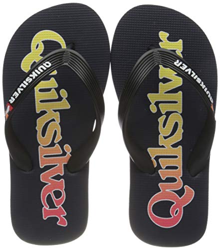 Quiksilver Molokai Fineline Youth, Zapatos de Playa y Piscina para Niños, Multicolor (Red/Blue/Red Xrbr), 35 EU