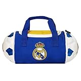 Official Real Madrid C.F. Soccer Ball Lunch Bag – Insulated Cooler Tote for Kids, School & Sports