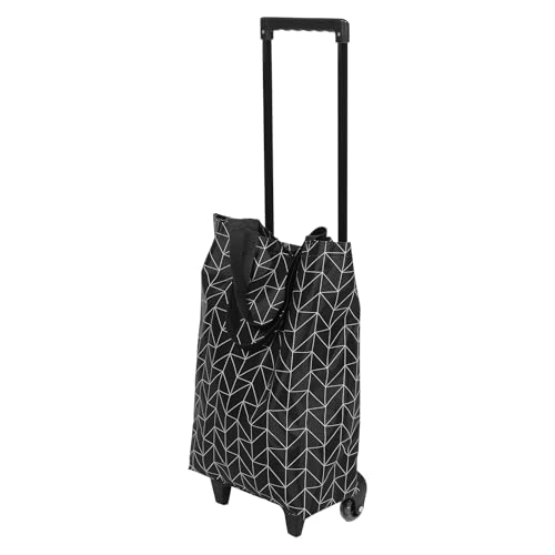 Chariot de transport pliable en tissu Oxford avec poignée télescopique pour charges lourdes