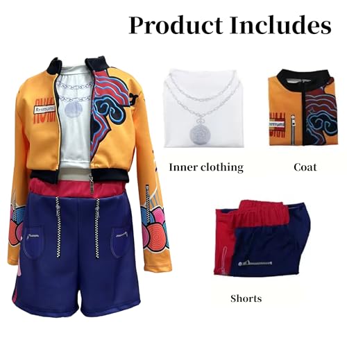 Girls Costume for Kids Cosplay Singers Role Play Halloween Stage Outfits for 3-10 years (130cm)2