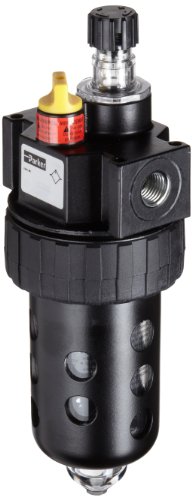 Parker 16L32BE Lubricator, Polycarbonate Bowl with Metal Bowl Guard, No Drain, 90 scfm, 1/2