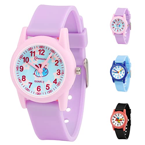 Ayybboo Reloj Analógico para Niños y Niñas, Reloj de Pulsera Niño de Cuarzo con Resistente al Agua Reloj Deportivo Reloj para Niños pequeños Cover