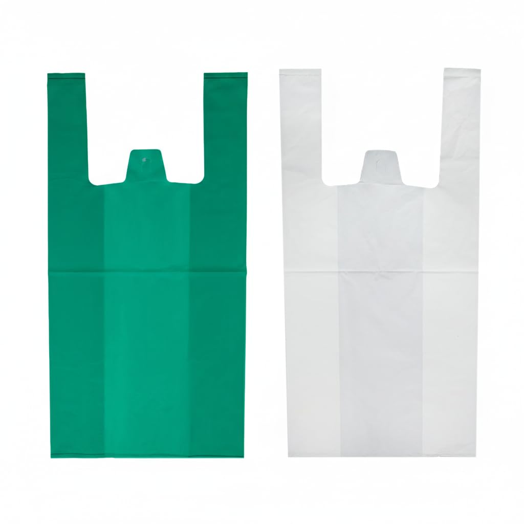 Bolsas de plástico de 42x53cm galga 200 que no se rompen al cargar dos kilos de comida en el mercado