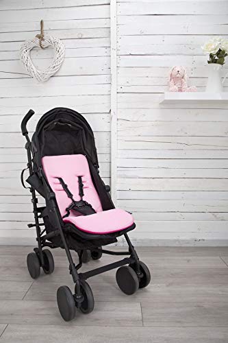 Cuddle Co. Colchoneta Con Espuma viscoelastica para Silla de Paseo con Memory Foam (Fucsia-rosa)