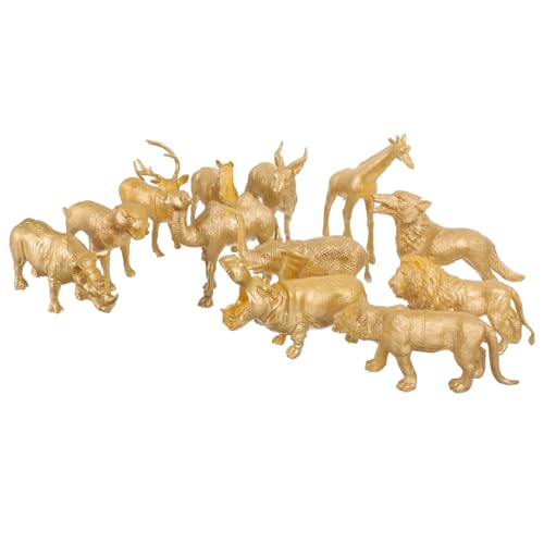 Figurines animaux réalistes en plastique or Vaguelly pour le sable