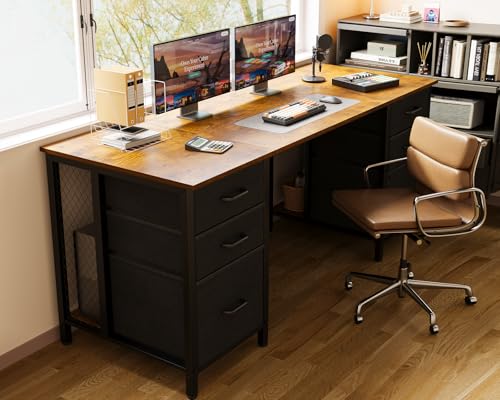 AODK ゲーミングデスク 幅160cm 引き出し6杯付き