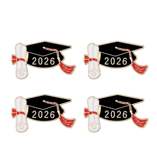 Image of 2026 Graduation Brooch Pin Graduation Cap Enamel Badges Class of 2026 Last Day of School Teacher Students Accessories