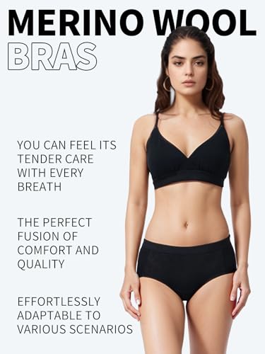 Image of Women's Merino Wool Wireless Triangle Bralette