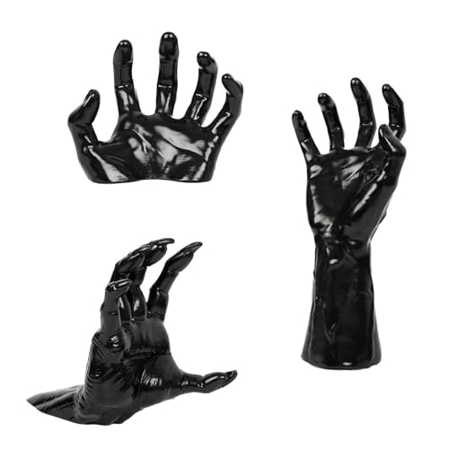 Soporte de mano de diablo para colgar en la pared decoración de Halloween 7