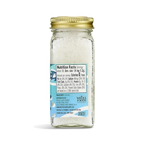 Whole Foods Market, Seasoning, Salt, Fleur de Sel, 4.20 Ounce (Pack of 2) image 5