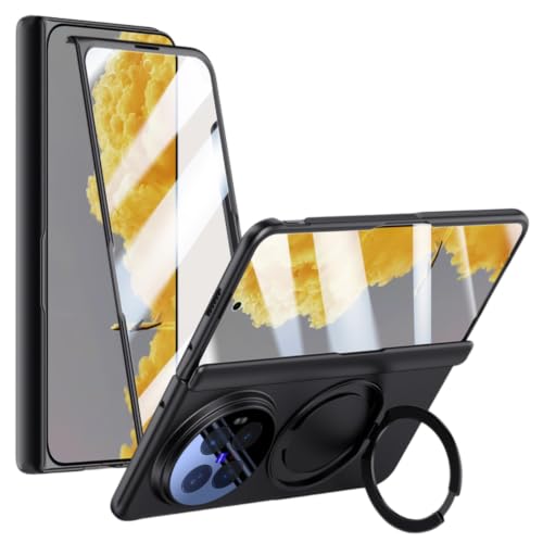 Coque Vivo X Fold6 Noir avec porte-bague et protection charnière intégrée