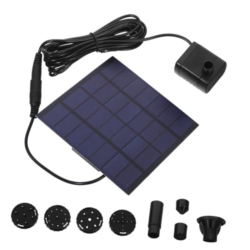 SEWOART 方形ソーラーパネル噴水ポンプ 屋外園用水循環システム 省エネ太陽光発電搭載 小型池装飾用環境対応型水景