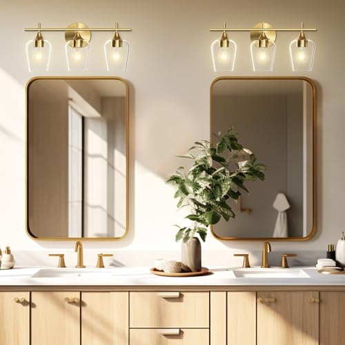 image for Hamilyeah Bathroom Vanity Light Fixture Over Mirror, Gold Bathroom Lig
