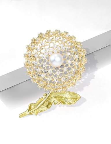 Image of Daisy Boutonniere Flower Lapel Pin Brooch Breastpin Sunflower Tie Pins Tie Tack Pins for Women Hat Jacket Suit
