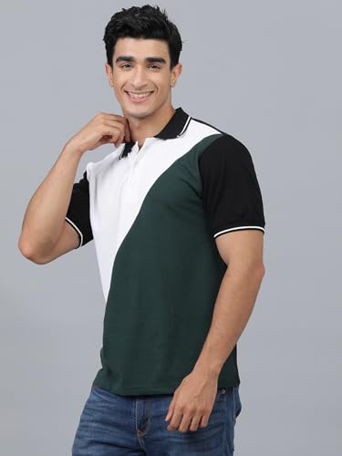 Image of KOTTY Men's Color Block Regular Fit T-Shirt