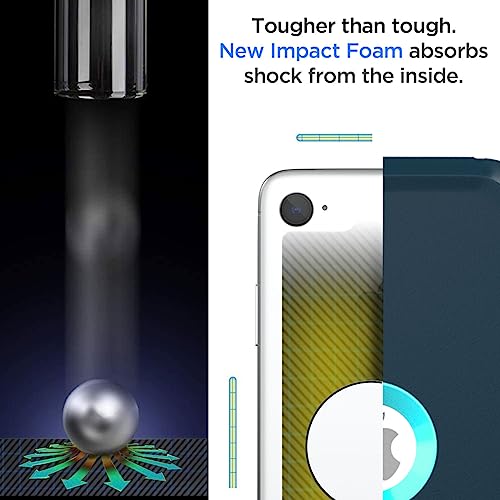 Image of AICase for iPhone SE Case 3rd & 2nd Generation, for iPhone SE 2022 /2020 Built-in Screen Protector Heavy Duty Protective Shockproof 3-Layer Full Body Rugged Phone Cover, Blue /Turquoise
