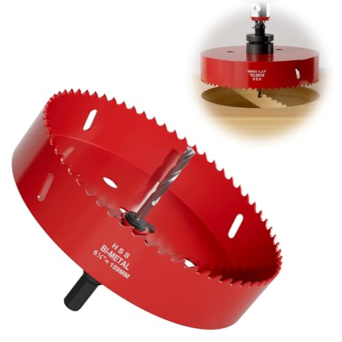 FIVELAKE 6.25 (159mm) Bi-Metal M42 High Speed Steel Hole Saw