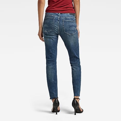 G-Star Raw Skinny jeans dames 3301 Mid Skinny enkels,Faded Seal Grey A634-c27427W / 32L