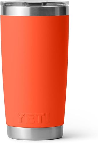 Miniatura 132 de YETI Rambler - Vaso de acero inoxidable con aislamiento al vacío de 20 onzas con tapa MagSlider verde azulado (Agave Teal)